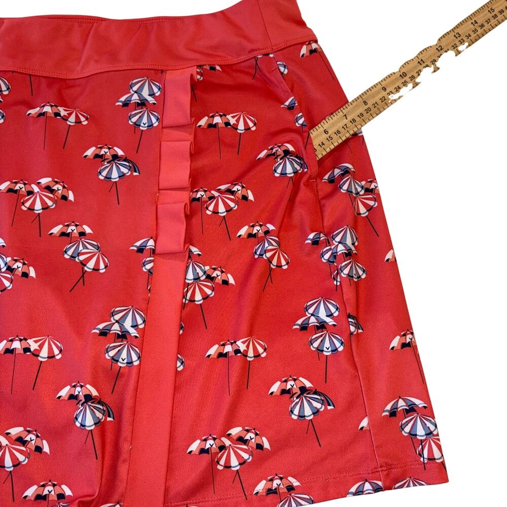 Callaway Women's Golf Skort Umbrella Print Opti-Dry TrueSculpt Faux Wrap XL - Picture 6 of 9